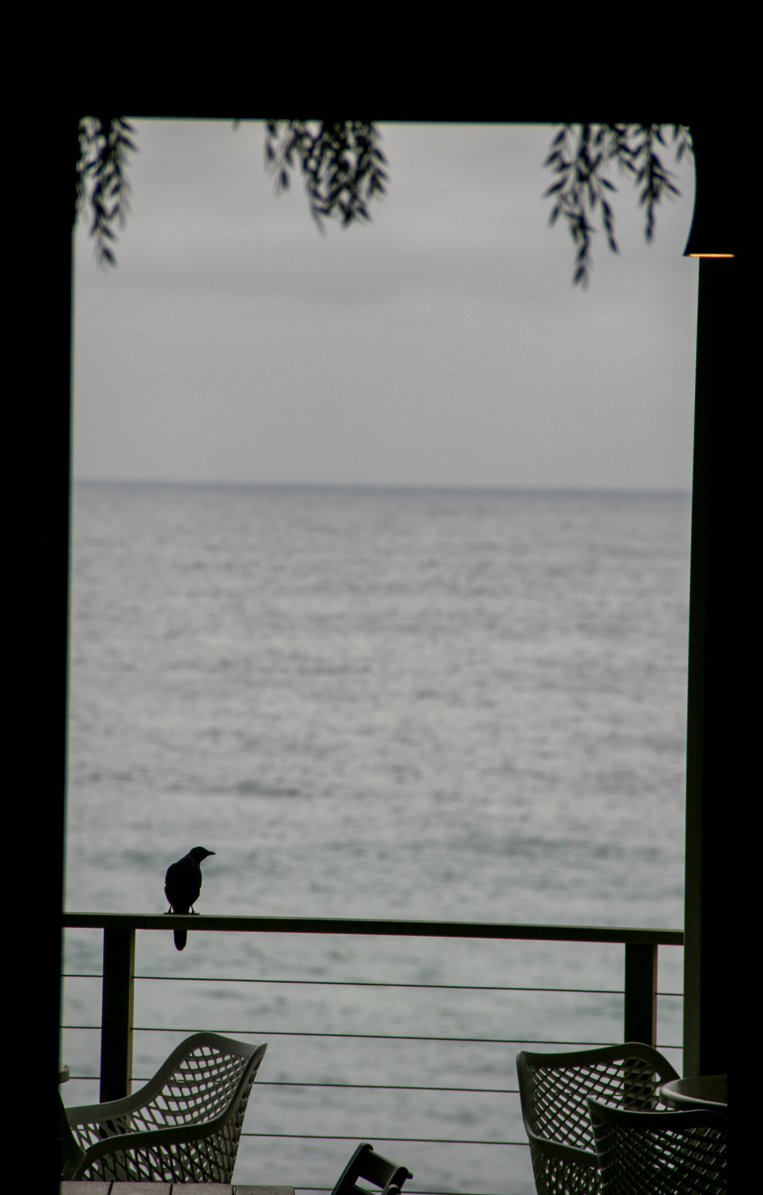 Ocean view through a hospitality window by Tidalbee